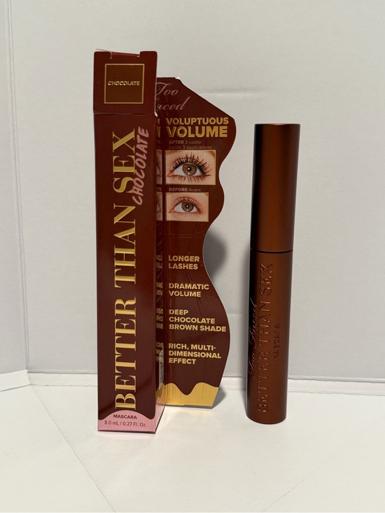 Too Faced Other - NIB! Too Faced Better Than Sex Mascara CHOCOLATE 0.27oz/8ml